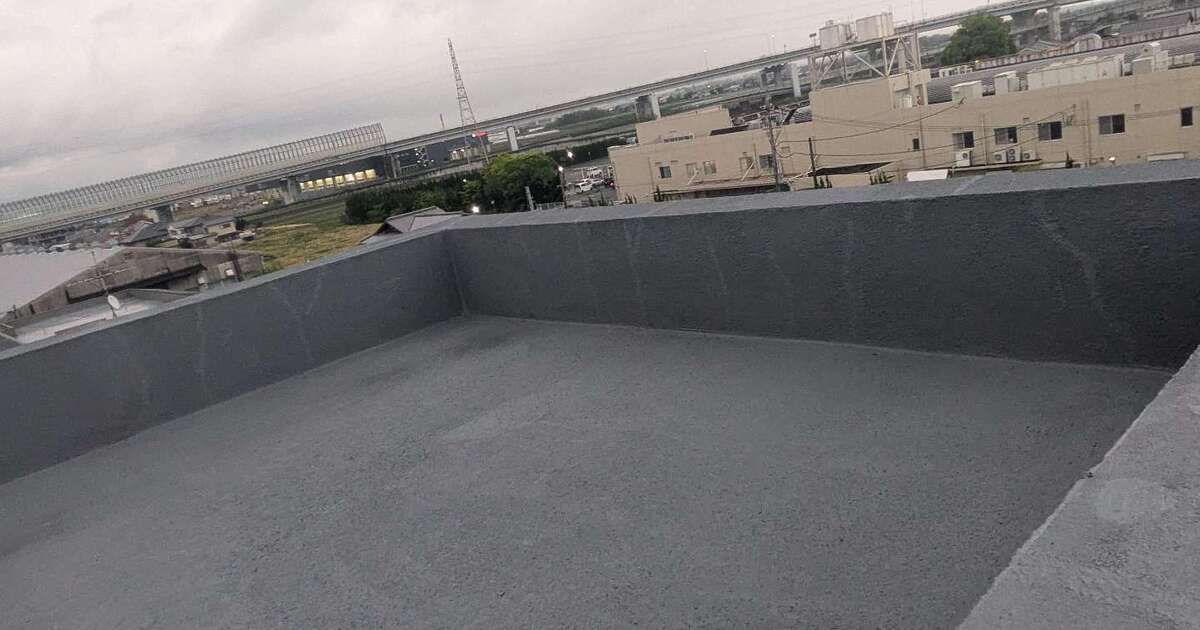 奈良県磯城郡川西町 屋上(塔屋)防水塗装工事の施工後